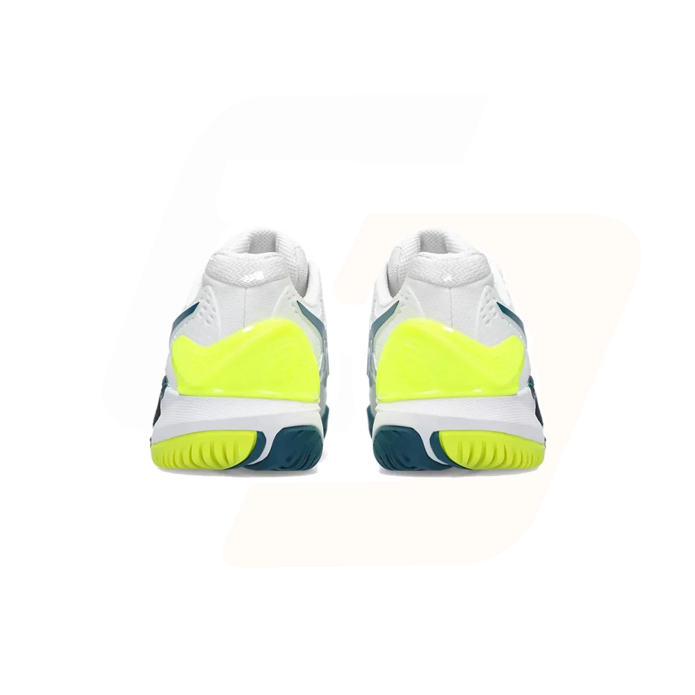 کفش تنیس اسیکس سری 9 GEL RESOLUTION رنگ سفید-سبز (6)