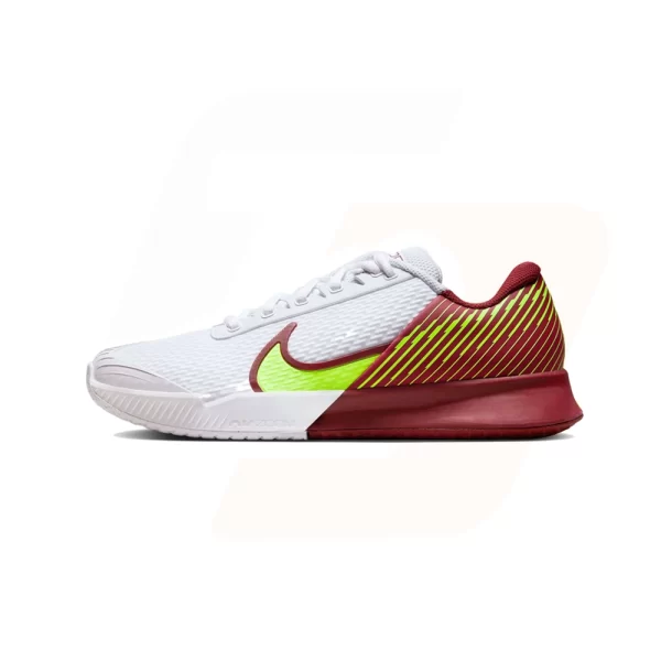 کفش تنیس نایک سری VAPOR PRO 2 تکنولوژی AIR ZOOM رنگ زرشکی-سفید