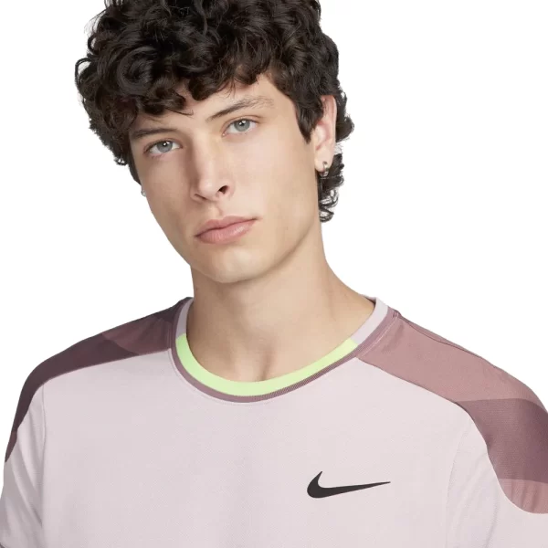 تیشرت تنیس مردانه نایک مدل Court Slam رنگ گلبهی