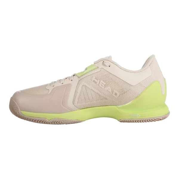 کفش تنیس هد سری SPRINT PRO 3.5 مدل clay رنگ کرم-سبز
