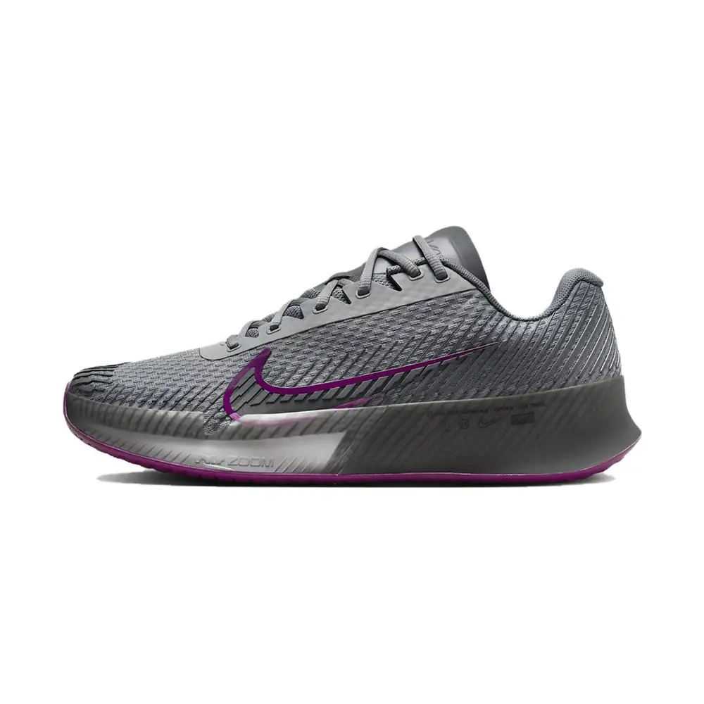 کفش تنیس نایک سری VAPOR 11 تکنولوژی AIR ZOOM رنگ طوسی-بنفش CLAY
