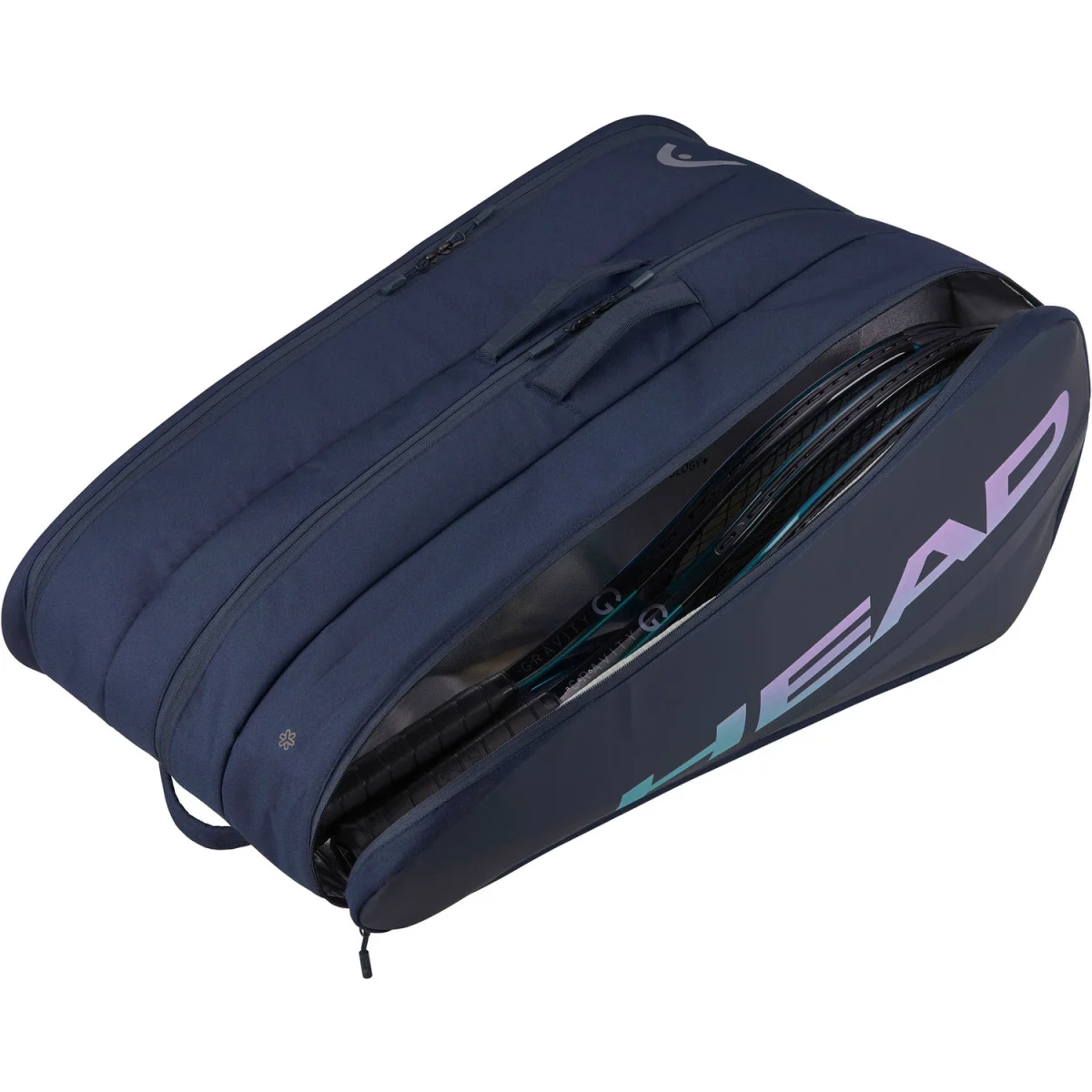 ساک تنیس هد سری TUOR مدل 12 راکته رنگ سرمه ای