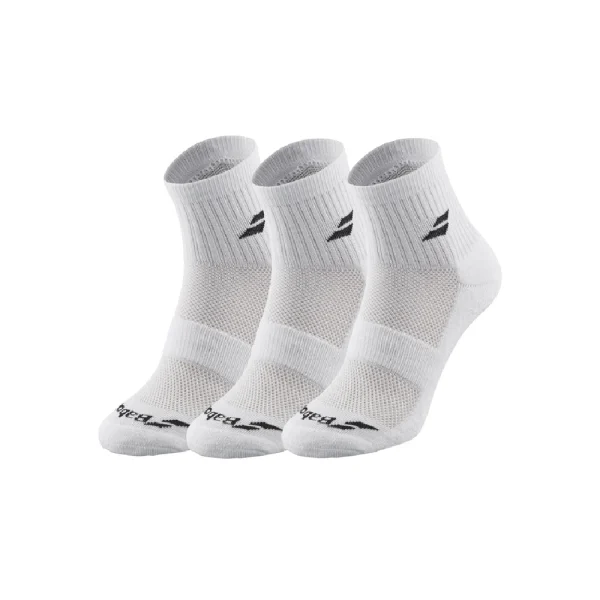 جوراب تنیس بابولات سری Pairs Pack مدل QUARTER سه جفتی رنگ سفید