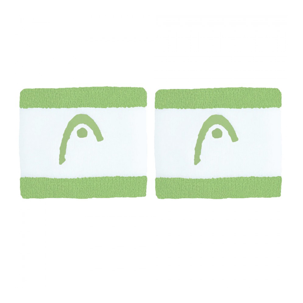 مچ بند تنیس هد سری 2.5 اینچ مدل 2 عددی رنگ سفید-سبز پاستیلی