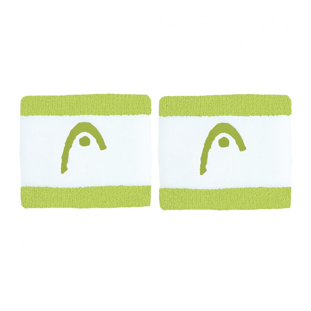 مچ بند تنیس هد سری 2.5 اینچ مدل 2 عددی رنگ سفید-سبز پسته ای